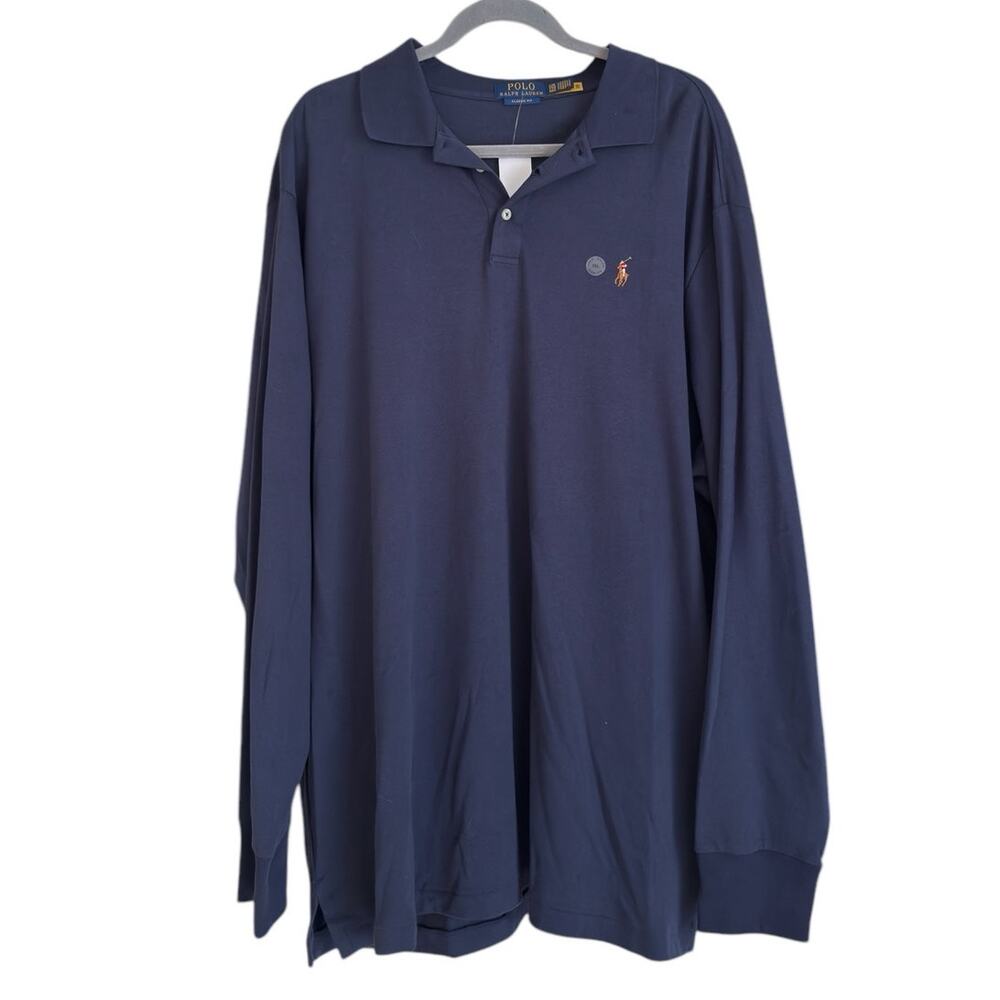 Polo Ralph Lauren Classic Fit Cotton Long Sleeve Shirt size XXL, Blue | NEW $115